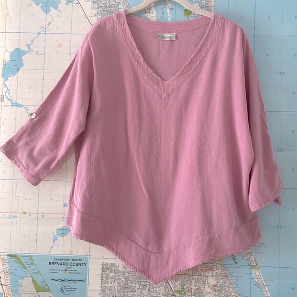 cottonways | Tops | The Dorie 0 Cotton Gauze In Rose Pink By Cottonways  Size 2 Size Large To Xl | Poshmark